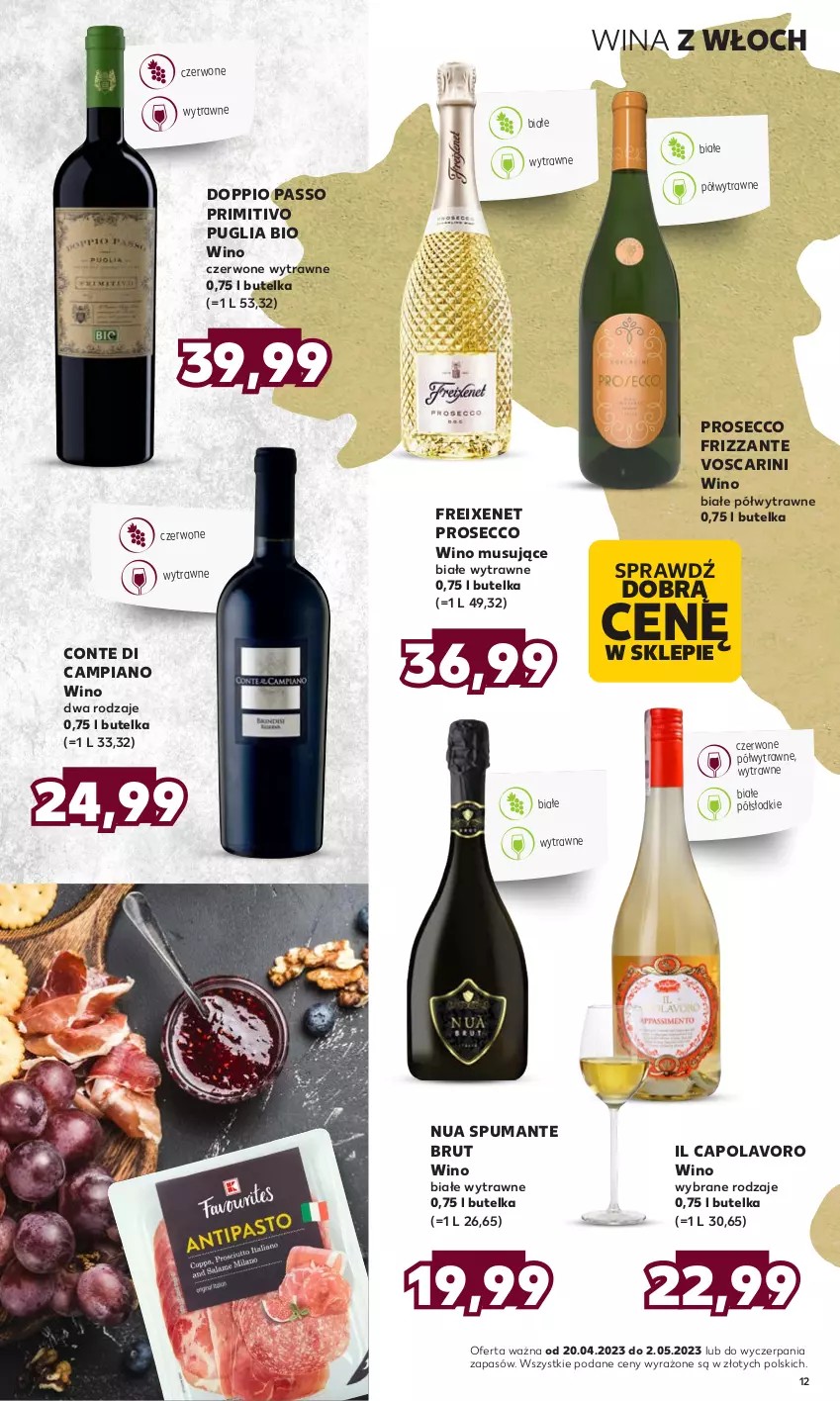 Gazetka promocyjna Kaufland - Barek Kauflandu - ważna 20.04 do 02.05.2023 - strona 12 - produkty: Mus, Prosecco, Puma, Wino, Wino białe, Wino czerwone, Wino musujące