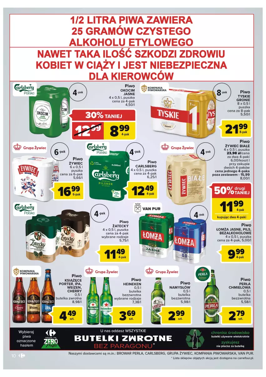 Gazetka promocyjna Carrefour - Gazetka Market - ważna 31.05 do 11.06.2022 - strona 10 - produkty: Carlsberg, Gra, Heineken, Koc, Kosz, Książęce, Namysłów, Okocim, Perła, Piec, Piwa, Piwo, Por, Pur, Tyskie