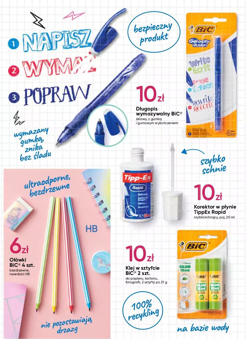 Gazetka promocyjna Pepco - Powrót do Szkoły - ważna 05.08 do 31.08.2022 - strona 15 - produkty: BIC, Długopis, Gra, Klej, Papier