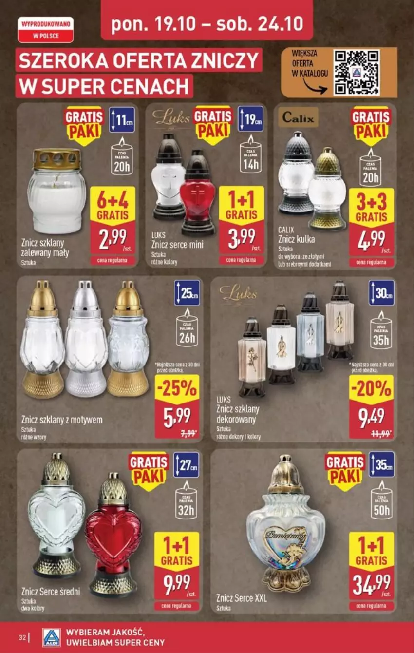 Gazetka promocyjna Aldi - Pełna oferta - ważna 19.10 do 24.10.2026 - strona 32 - produkty: Gra, Znicz