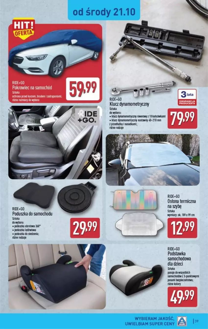 Gazetka promocyjna Aldi - Pełna oferta - ważna 19.10 do 24.10.2026 - strona 39 - produkty: Dzieci, Piec, Podstawka samochodowa, Poduszka, Rower