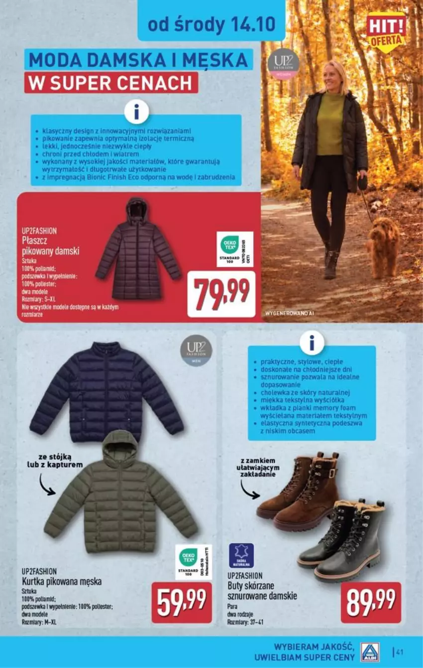 Gazetka promocyjna Aldi - Pełna oferta - ważna 19.10 do 24.10.2026 - strona 41 - produkty: Buty, Fa