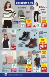Gazetka promocyjna Aldi - Artykuły przemysłowe i tekstylia - Gazetka - ważna od 01.02 do 01.02.2025 - strona 10 - produkty: Sweter, Top, Koc, Buty, Kosz, T-shirt, Kamizelka, Spodnie, Poduszka, Fa