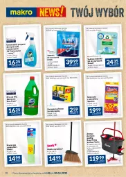 Gazetka promocyjna Makro - Najlepsze oferty - oferta z alkoholem - Gazetka - ważna od 30.04 do 30.04.2023 - strona 12 - produkty: Domestos, Jan Niezbędny, Frosch, Cif, Finish, Tablet, Sito, Vileda, Wiadro, Płyn do wc, Miotła