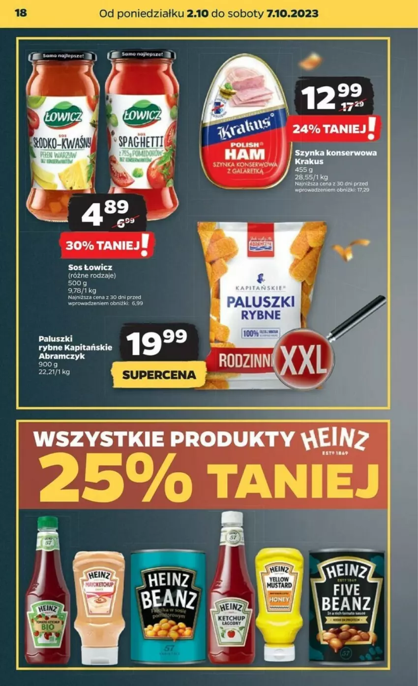 Gazetka promocyjna Netto - ważna 02.10 do 07.10.2023 - strona 10 - produkty: Gala, Ketchup, Paluszki rybne, Ser, Sos, Szynka, Szynka konserwowa