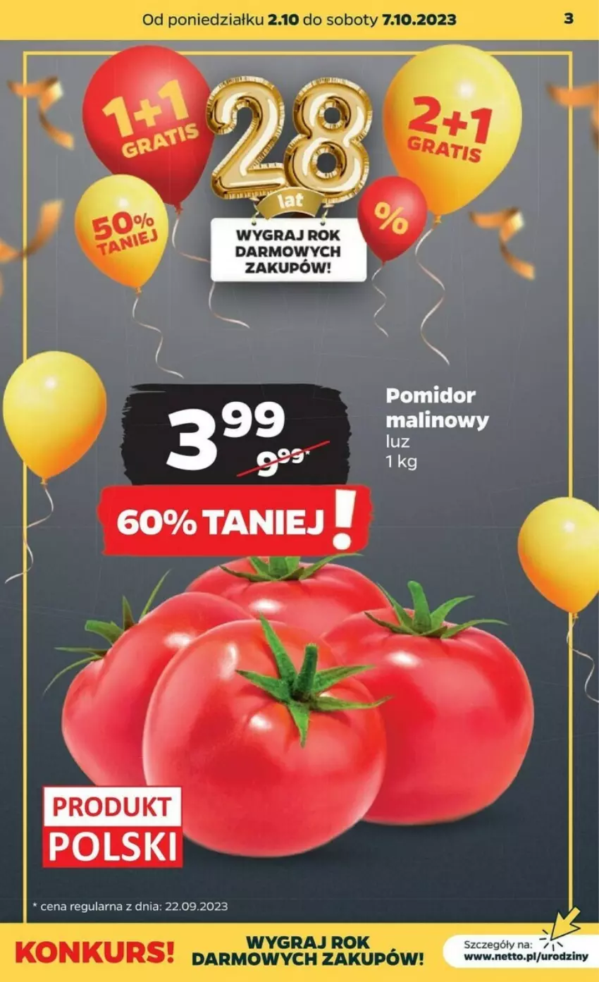 Gazetka promocyjna Netto - ważna 02.10 do 07.10.2023 - strona 22 - produkty: Gra, Pomidor malinowy