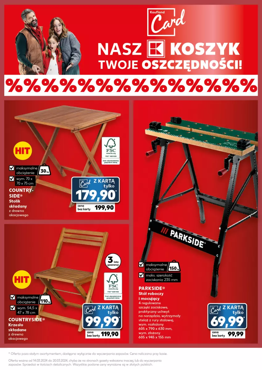 Gazetka promocyjna Kaufland - Kaufland - ważna 18.03 do 20.03.2024 - strona 26 - produkty: Krzesło, Parkside, Stół, Stolik