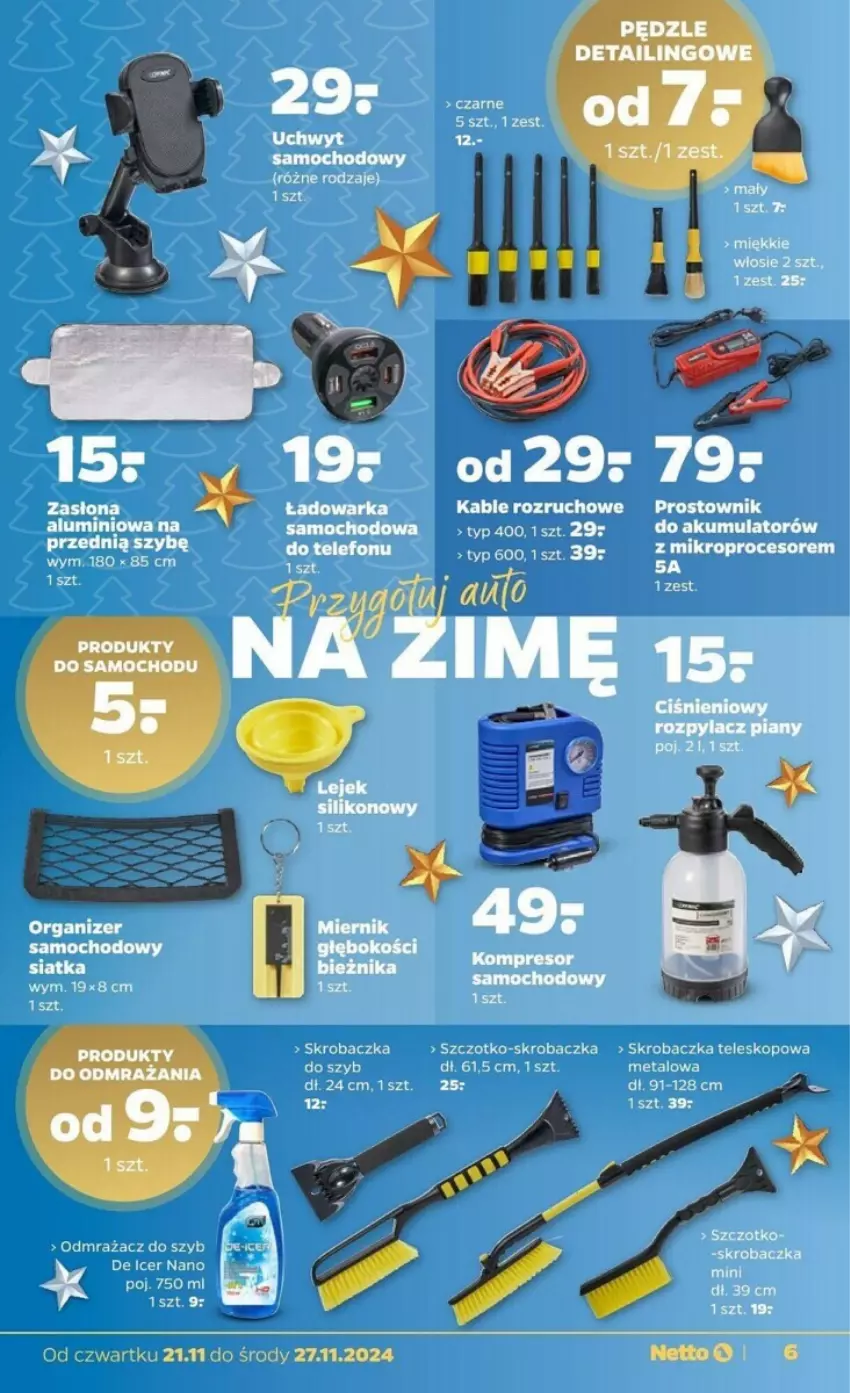 Gazetka promocyjna Netto - ważna 21.11 do 27.11.2024 - strona 9 - produkty: Akumulator, Procesor, Skrobaczka, Szczotko-skrobaczka, Teleskop