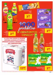 Gazetka promocyjna Carrefour - Gazetka Carrefour - Gazetka - ważna od 13.03 do 13.03.2021 - strona 5 - produkty: Piwa, Piwo, Naturell, Gra, Lipton, Czekolada, Podpaski, Owoce, Kubuś, Woda, Napój, Milka, Naturella