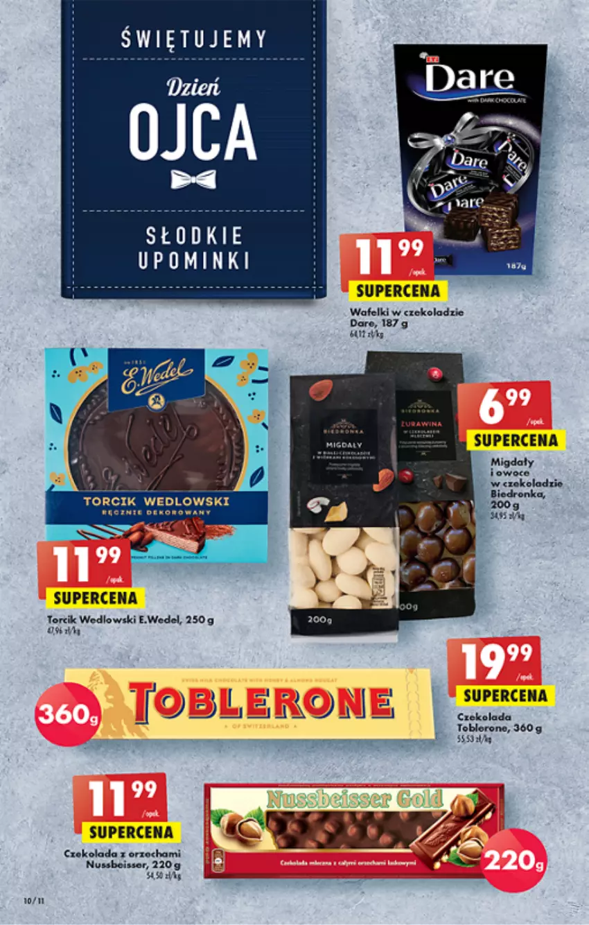 Gazetka promocyjna Biedronka - ważna 17.06 do 22.06.2022 - strona 10 - produkty: Bols, Czekolada, Migdały, Owoce