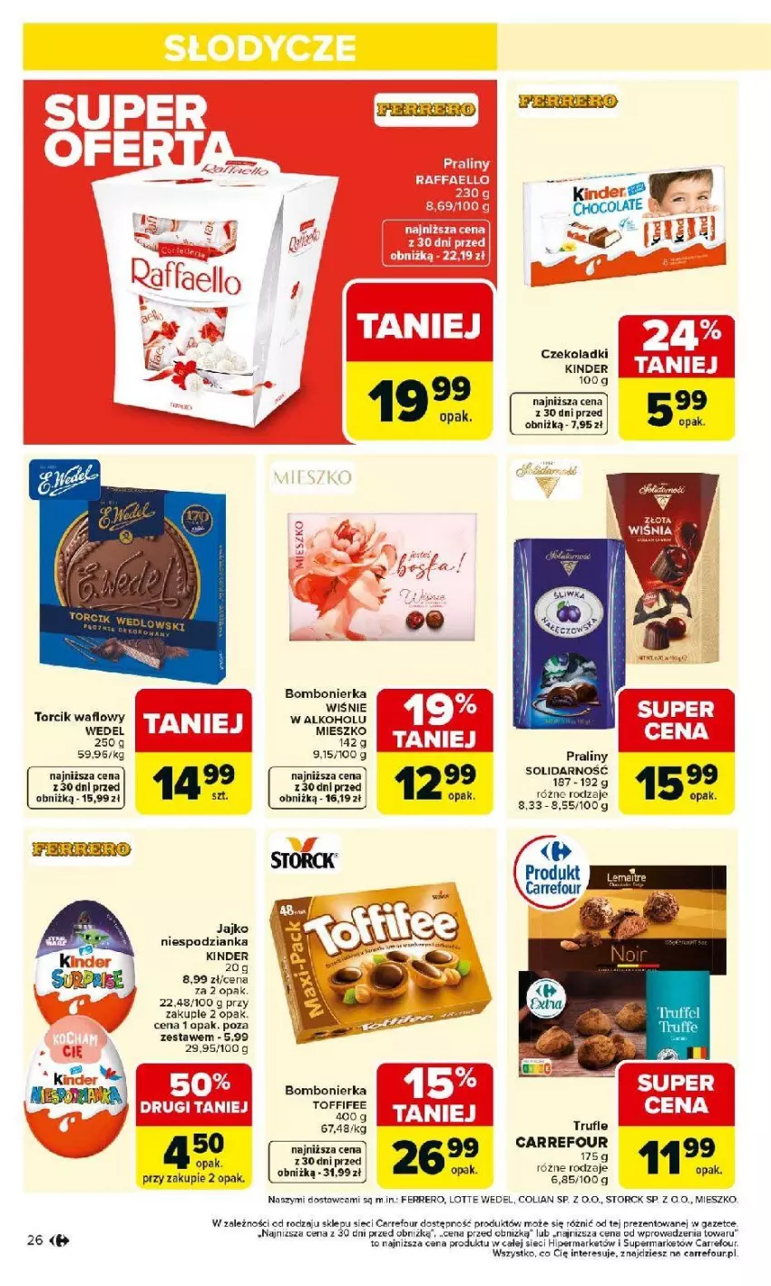 Gazetka promocyjna Carrefour - Gazetka Carrefour, Market od poniedziałku! - ważna 02.03 do 07.03.2026 - strona 28 - produkty: Ferrero, Kinder, Por, Praliny, Toffifee