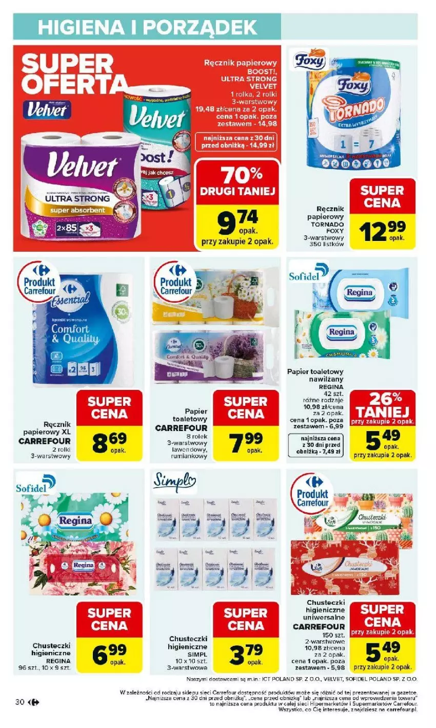 Gazetka promocyjna Carrefour - Gazetka Carrefour, Market od poniedziałku! - ważna 02.03 do 07.03.2026 - strona 32 - produkty: Chusteczki, Fa, Gin, LG, Papier, Papier toaletowy, Por, Ręcznik, Rum