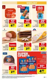 Gazetka promocyjna Carrefour - Gazetka Carrefour, Market od poniedziałku! - Gazetka - ważna od 07.03 do 07.03.2026 - strona 15 - produkty: Piec, Kurczak, Polędwica, Kiełbasa wiejska, Sok, Ser, Por, Sokołów, Salsa, Duda, Szynka, Morliny, Frankfurterki, Kiełbasa, Fa