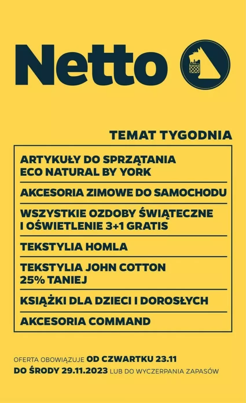 Gazetka promocyjna Netto - ważna 23.11 do 29.11.2023 - strona 1 - produkty: Dzieci, Gra, Ozdoby świąteczne