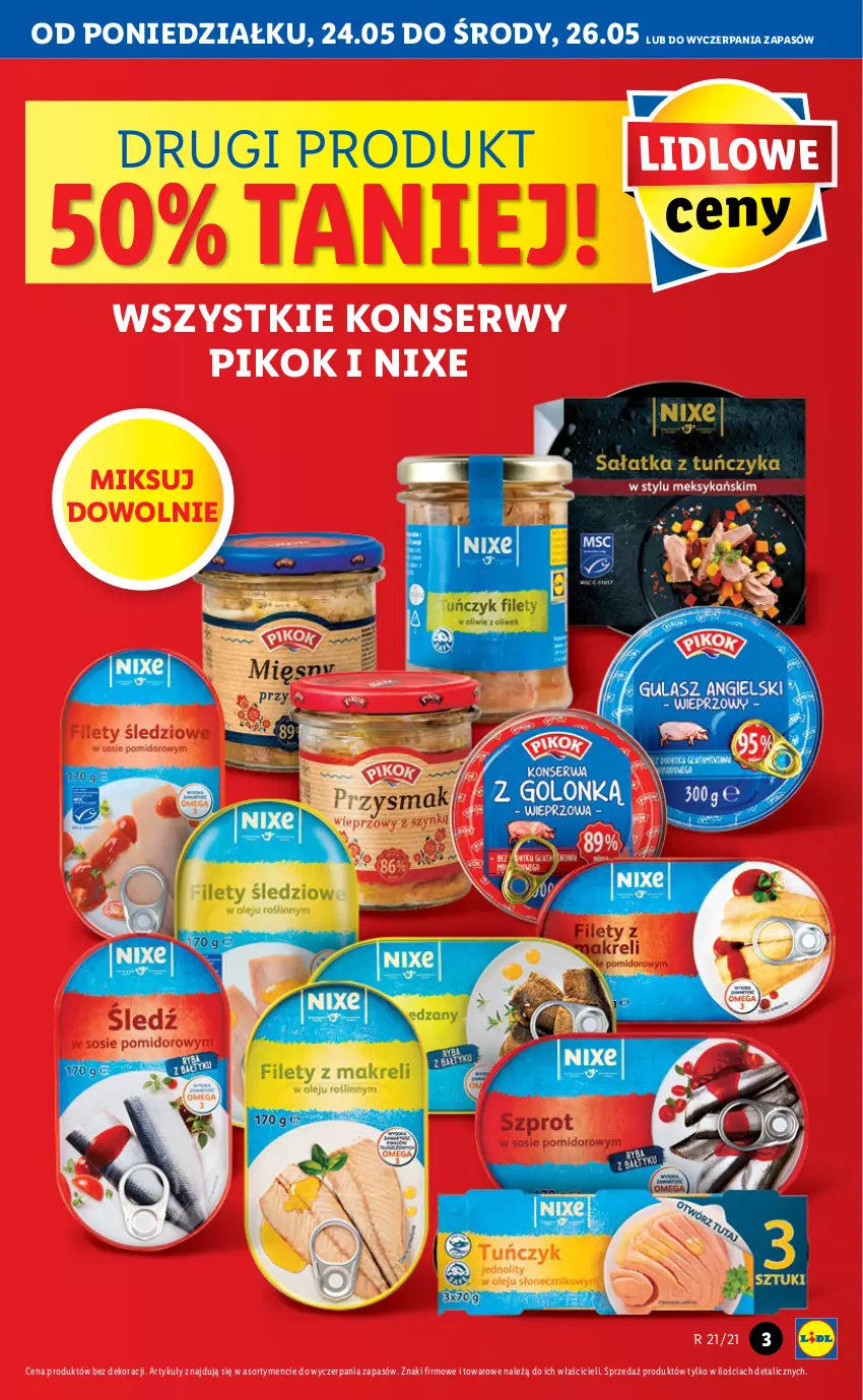 Gazetka promocyjna Lidl - GAZETKA - ważna 24.05 do 26.05.2021 - strona 3 - produkty: PIKOK, Ser