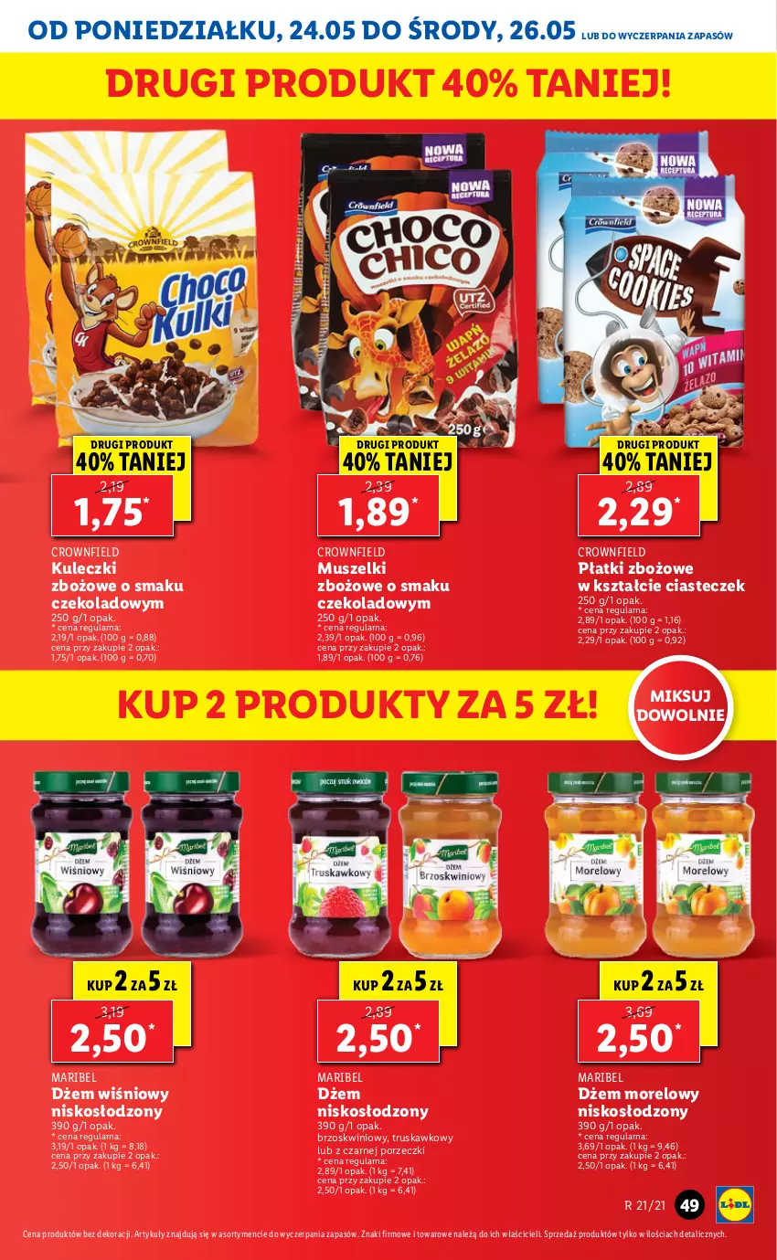 Gazetka promocyjna Lidl - GAZETKA - ważna 24.05 do 26.05.2021 - strona 49 - produkty: Dżem, Mus, Por