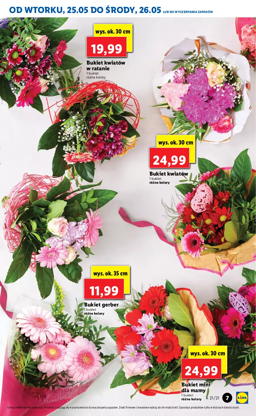 Gazetka promocyjna Lidl - GAZETKA - ważna 24.05 do 26.05.2021 - strona 7 - produkty: Bukiet, Gerber