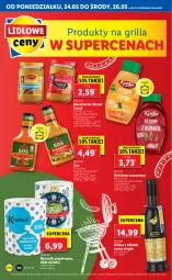 Gazetka promocyjna Lidl - GAZETKA - Gazetka - ważna od 26.05 do 26.05.2021 - strona 50 - produkty: Ketchup, Sos, Mus, Gin, Papier, Sezam, Ręcznik, Kotlin, Oliwa z oliwek, Grill, Musztarda, LG