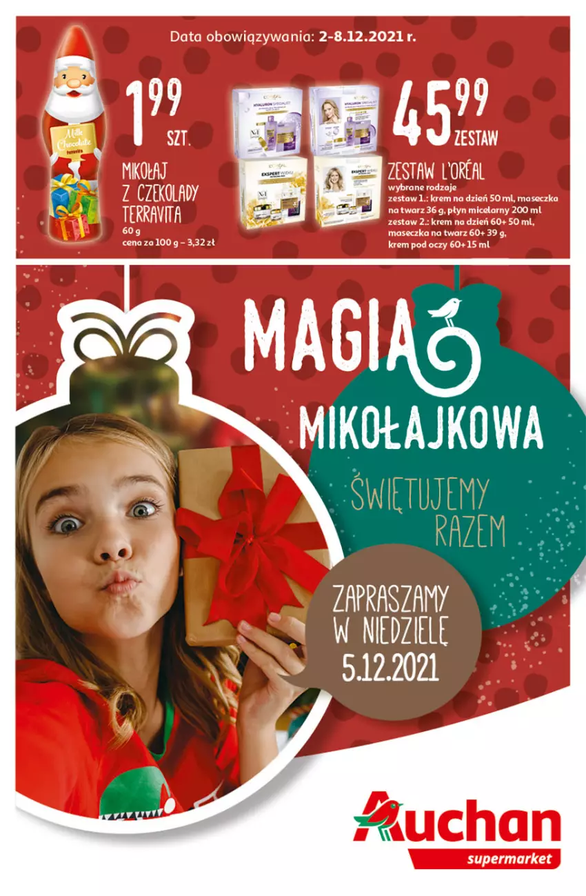 Gazetka promocyjna Auchan - Magia Mikołajkowa Supermarkety - ważna 02.12 do 08.12.2021 - strona 1 - produkty: AEG
