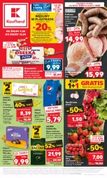 Gazetka promocyjna Kaufland - 5 kwietnia - Gazetka - ważna od 12.04 do 12.04.2023 - strona 1 - produkty: Gra, Jaja, Truskawki, Kawa mielona, Kawa, Mlekovita, Jacobs Krönung, Pepsi, Schab wieprzowy, Mleczko, Napój gazowany, Kiełbasa biała, Jacobs, Waga, Masło, Napój, Kiełbasa, Rzodkiewka, Milka, Mleko