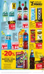 Gazetka promocyjna Kaufland - 5 kwietnia - Gazetka - ważna od 12.04 do 12.04.2023 - strona 47 - produkty: Sok, 7up, Mirinda, Napoje, Pepsi, Tiger, Oranżada, Hellena, Napój izotoniczny, Napój gazowany, Syrop, Oshee, Woda mineralna, Woda, Waga, Napój, Herbapol, Nektar