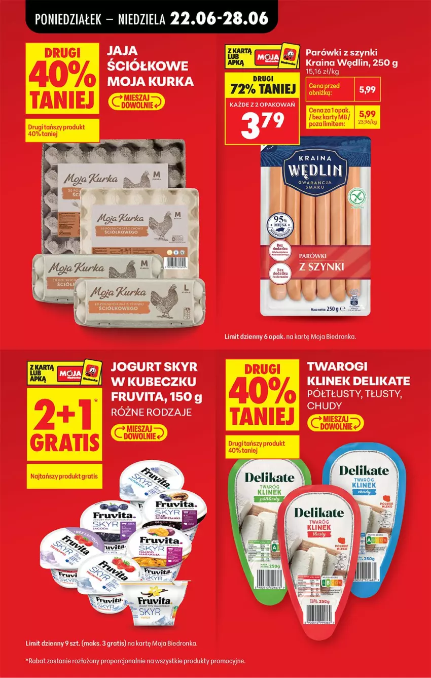 Gazetka promocyjna Biedronka - Od Poniedziałku - ważna 22.06 do 28.06.2026 - strona 11 - produkty: Gra, Parówki, Por