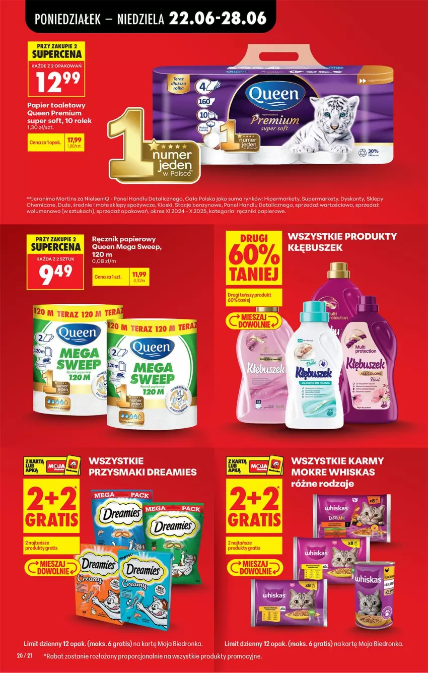 Gazetka promocyjna Biedronka - Od Poniedziałku - ważna 22.06 do 28.06.2026 - strona 20 - produkty: Gra, Papier, Papier toaletowy, Por, Przysmaki, Ręcznik, Ręczniki papierowe