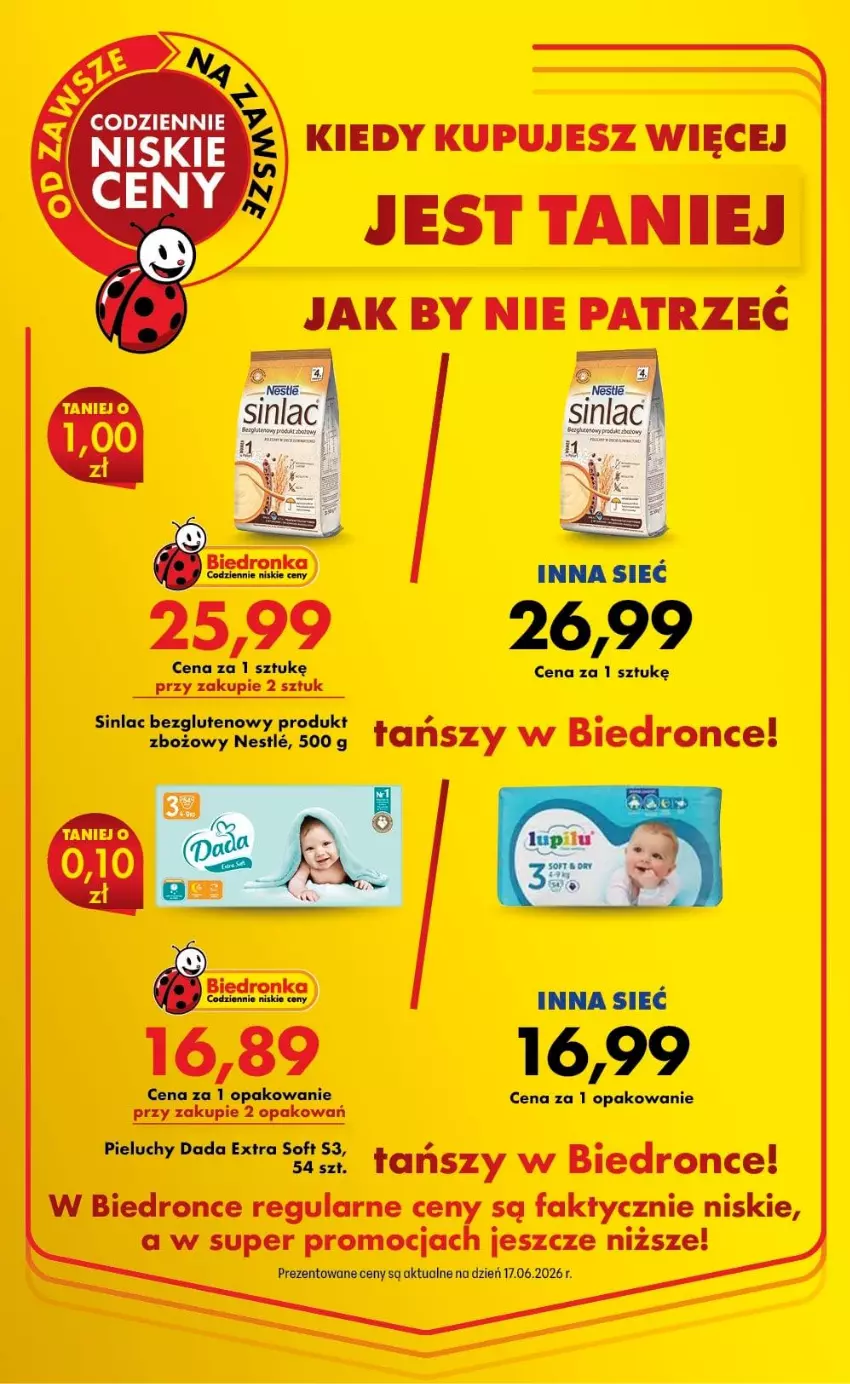 Gazetka promocyjna Biedronka - Od Poniedziałku - ważna 22.06 do 28.06.2026 - strona 22 - produkty: Dada, Fa, Pieluchy, Sinlac