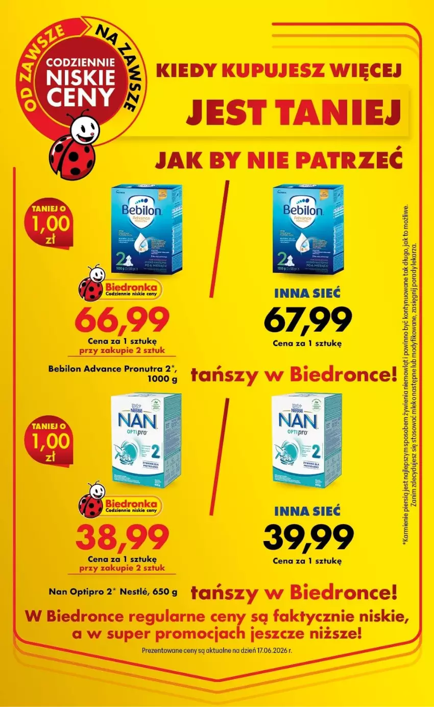Gazetka promocyjna Biedronka - Od Poniedziałku - ważna 22.06 do 28.06.2026 - strona 24 - produkty: BEBILON, Fa, Karmi, Mleko, O nas, Por
