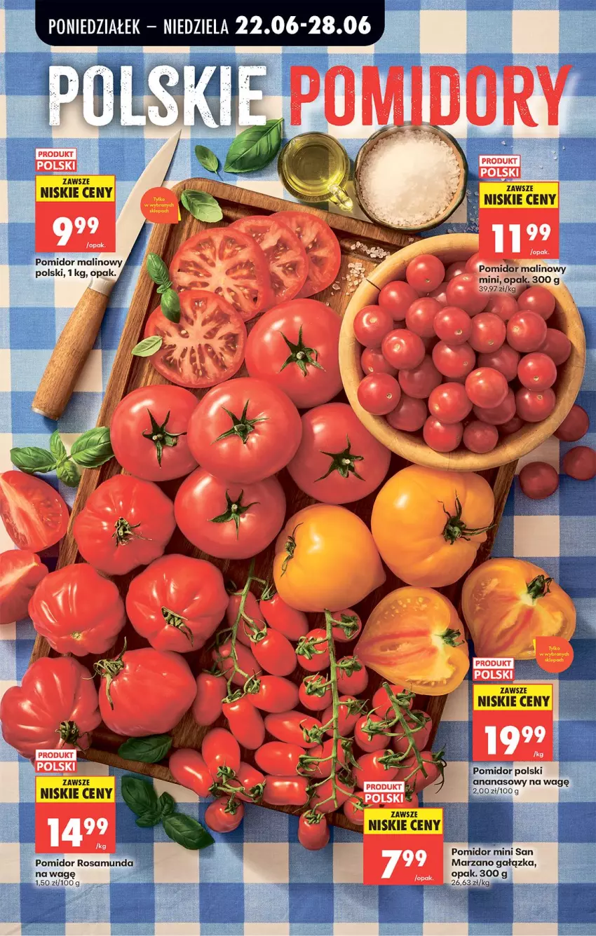 Gazetka promocyjna Biedronka - Od Poniedziałku - ważna 22.06 do 28.06.2026 - strona 37 - produkty: Ananas, Pomidor malinowy
