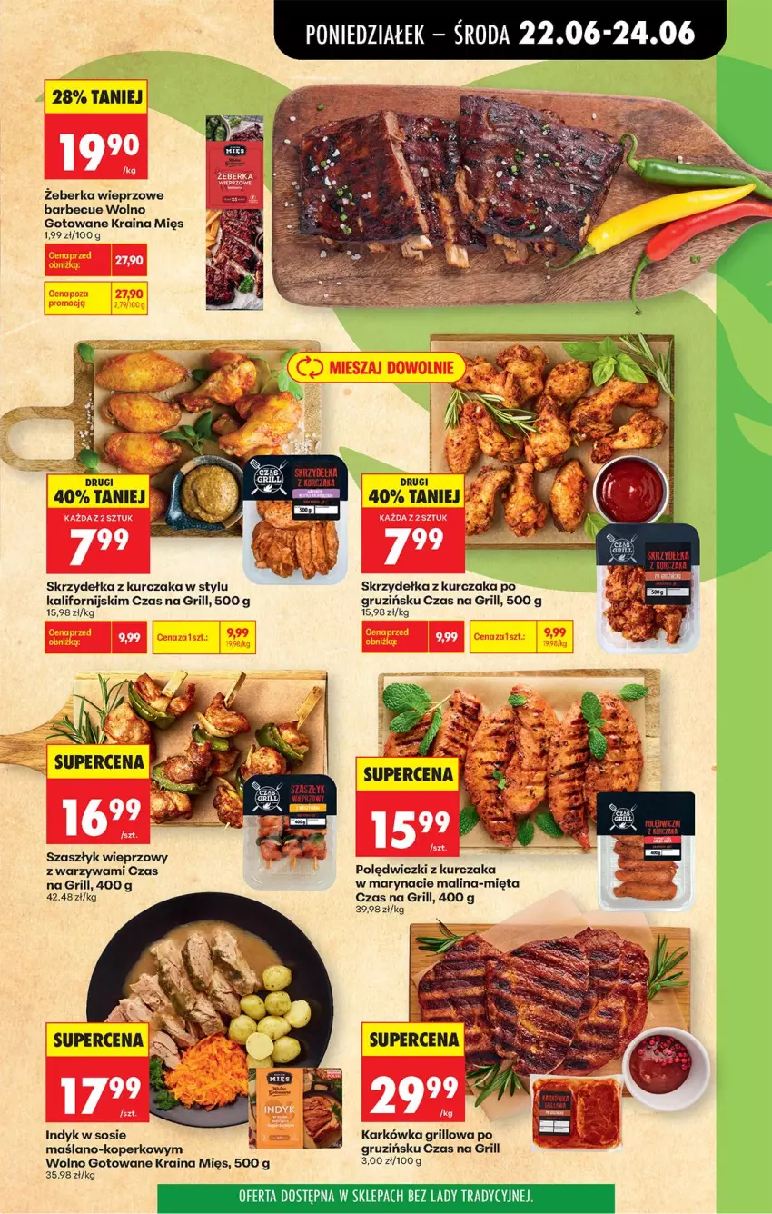 Gazetka promocyjna Biedronka - Od Poniedziałku - ważna 22.06 do 28.06.2026 - strona 41 - produkty: Grill, Kurczak, Mięta, Polędwiczki z kurczaka, Skrzydełka z kurczaka, Sos, Warzywa