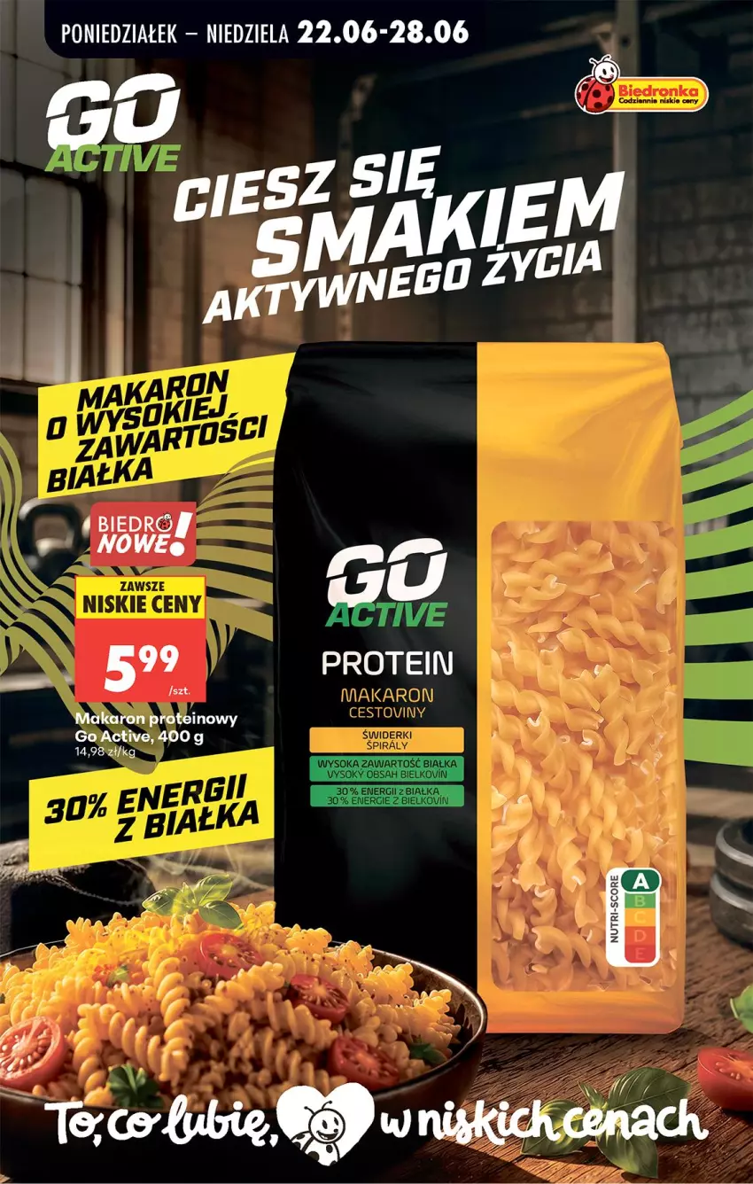 Gazetka promocyjna Biedronka - Od Poniedziałku - ważna 22.06 do 28.06.2026 - strona 58 - produkty: Makaron