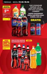 Gazetka promocyjna Biedronka - Od Poniedziałku - Gazetka - ważna od 28.06 do 28.06.2026 - strona 16 - produkty: 7up, Pepsi max, Mirinda, Napoje, Pepsi, Napój gazowany, Napój