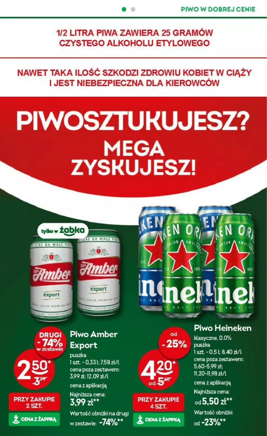 Gazetka promocyjna Żabka - ważna 10.04 do 23.04.2024 - strona 5 - produkty: Heineken, Piwo