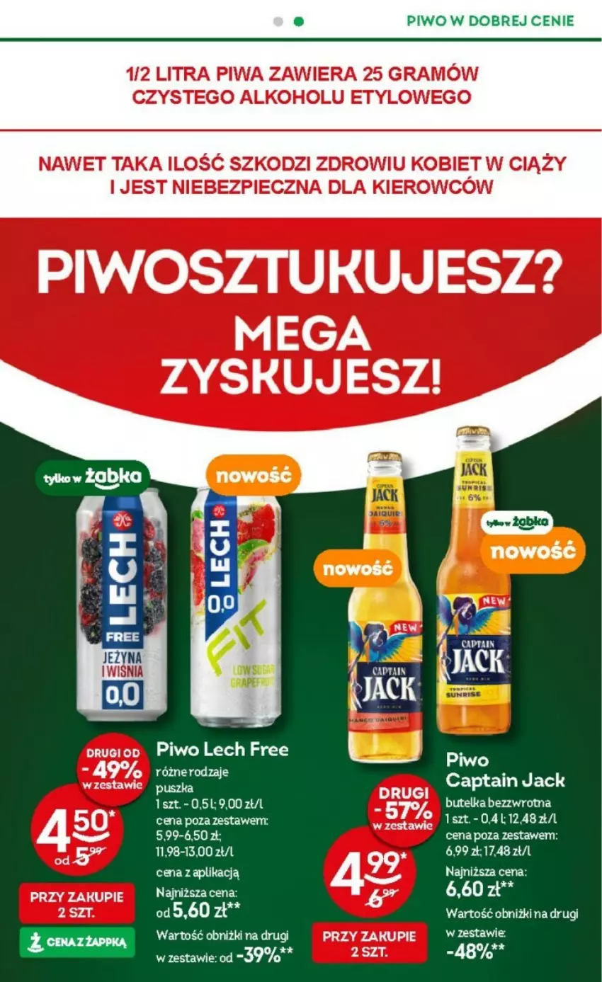 Gazetka promocyjna Żabka - ważna 10.04 do 23.04.2024 - strona 6 - produkty: Captain Jack, Piwo