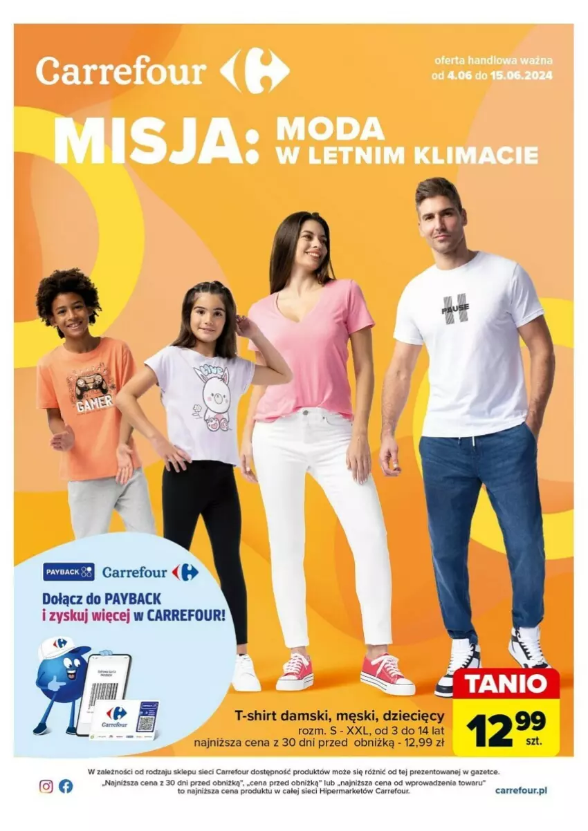 Gazetka promocyjna Carrefour - ważna 04.06 do 15.06.2024 - strona 1 - produkty: Dzieci, T-shirt