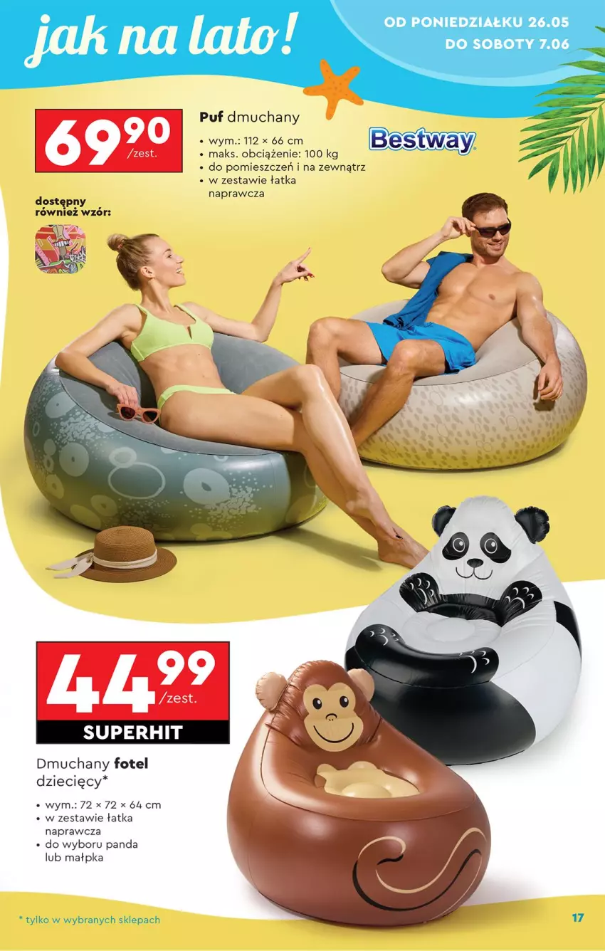 Gazetka promocyjna Biedronka - Okazje Tygodnia - ważna 24.05 do 07.06.2025 - strona 19 - produkty: Dzieci, Fotel, Panda, Puf