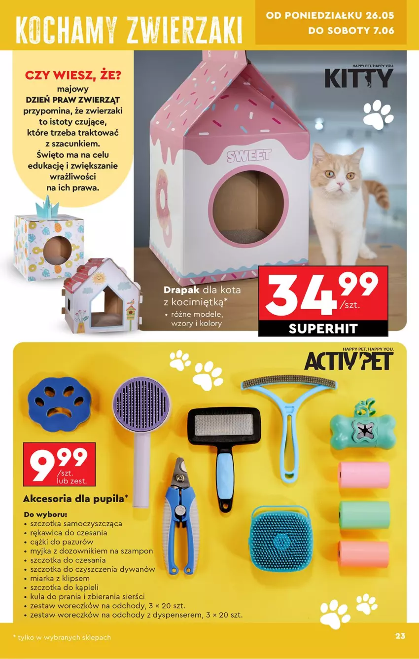 Gazetka promocyjna Biedronka - Okazje Tygodnia - ważna 24.05 do 07.06.2025 - strona 25 - produkty: Cążki, Dozownik, Drapak, Dywan, Koc, Miarka, Ser, Szampon, Szczotka