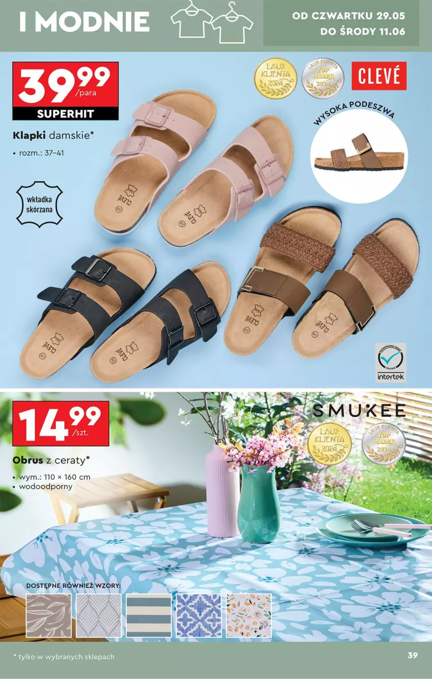 Gazetka promocyjna Biedronka - Okazje Tygodnia - ważna 24.05 do 07.06.2025 - strona 41 - produkty: Fa, Klapki, Obrus, Por