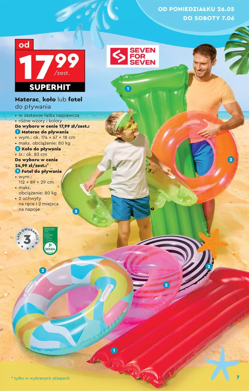 Gazetka promocyjna Biedronka - Okazje Tygodnia - ważna 24.05 do 07.06.2025 - strona 9 - produkty: Fotel, Materac, Napoje, Tera, Uchwyty