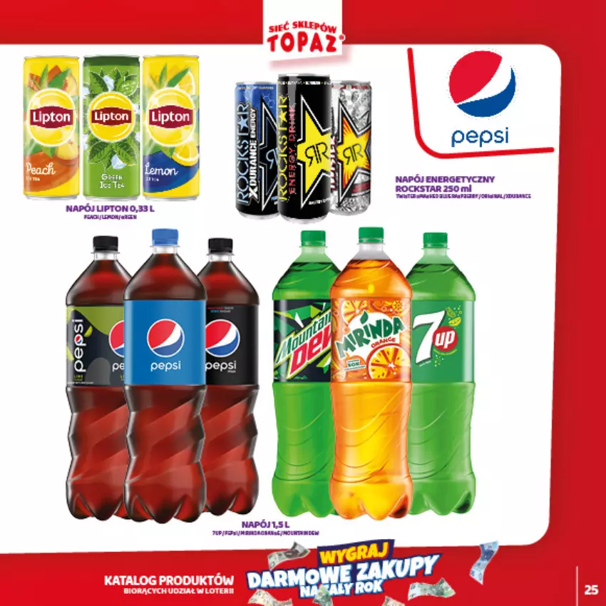 Gazetka promocyjna Topaz - Gazetka - ważna 01.02 do 28.03.2021 - strona 25 - produkty: Fa, Pepsi