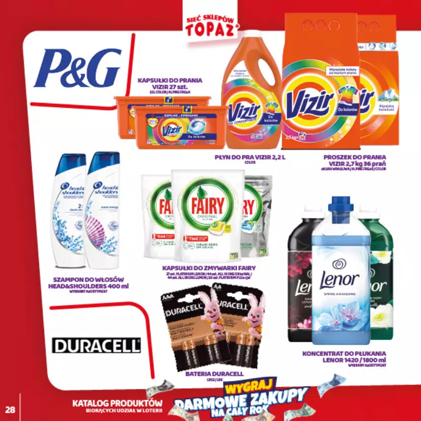 Gazetka promocyjna Topaz - Gazetka - ważna 01.02 do 28.03.2021 - strona 28 - produkty: Bateria, Fa, Fairy, HP, Kapsułki do prania, Lenor, Proszek do prania, Tera