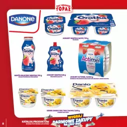 Gazetka promocyjna Topaz - Gazetka - Gazetka - ważna od 28.03 do 28.03.2021 - strona 8 - produkty: Ser, Gra, Jogurt, Actimel, Serek, Napój mleczny, Danio, Napój, Fa