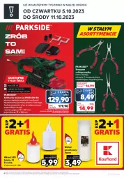 Gazetka promocyjna Kaufland - Zapowiedź oferty - Gazetka - ważna od 04.10 do 04.10.2023 - strona 2 - produkty: Parkside, Gra, Papier, Pojemnik, Uchwyty, Tera, Szczypce, Bateria, Szlifierka
