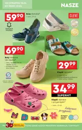 Gazetka promocyjna Biedronka - Okazje Tygodnia - Gazetka - ważna od 19.04 do 19.04.2025 - strona 44 - produkty: Klapki, Inka, Buty, LG, Fa