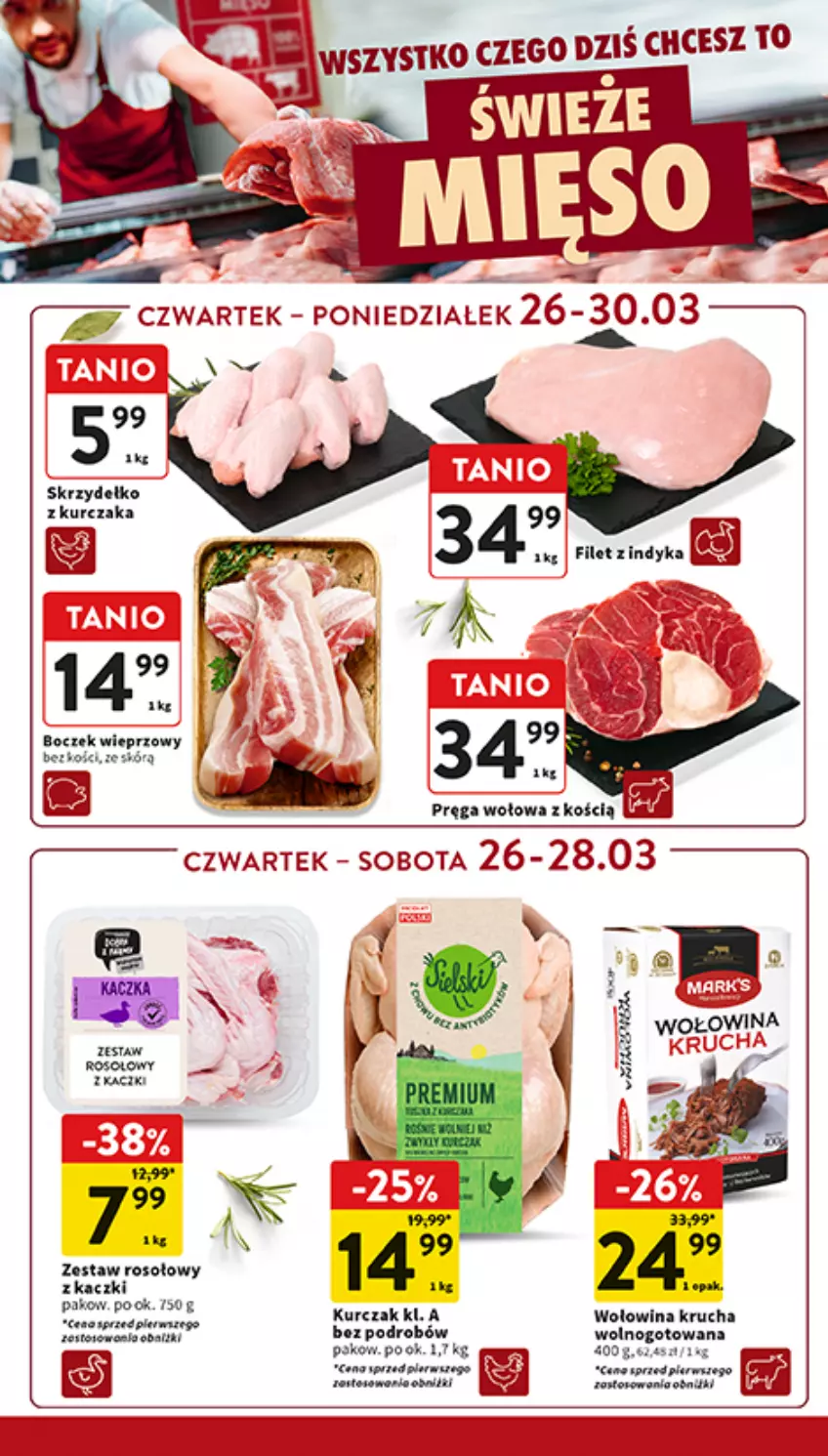 Gazetka promocyjna Intermarche - Gazetka promocyjna - ważna 26.03 do 30.03.2026 - strona 20 - produkty: Boczek, Boczek wieprzowy, Kurczak, LG, Pręga wołowa, Wołowina