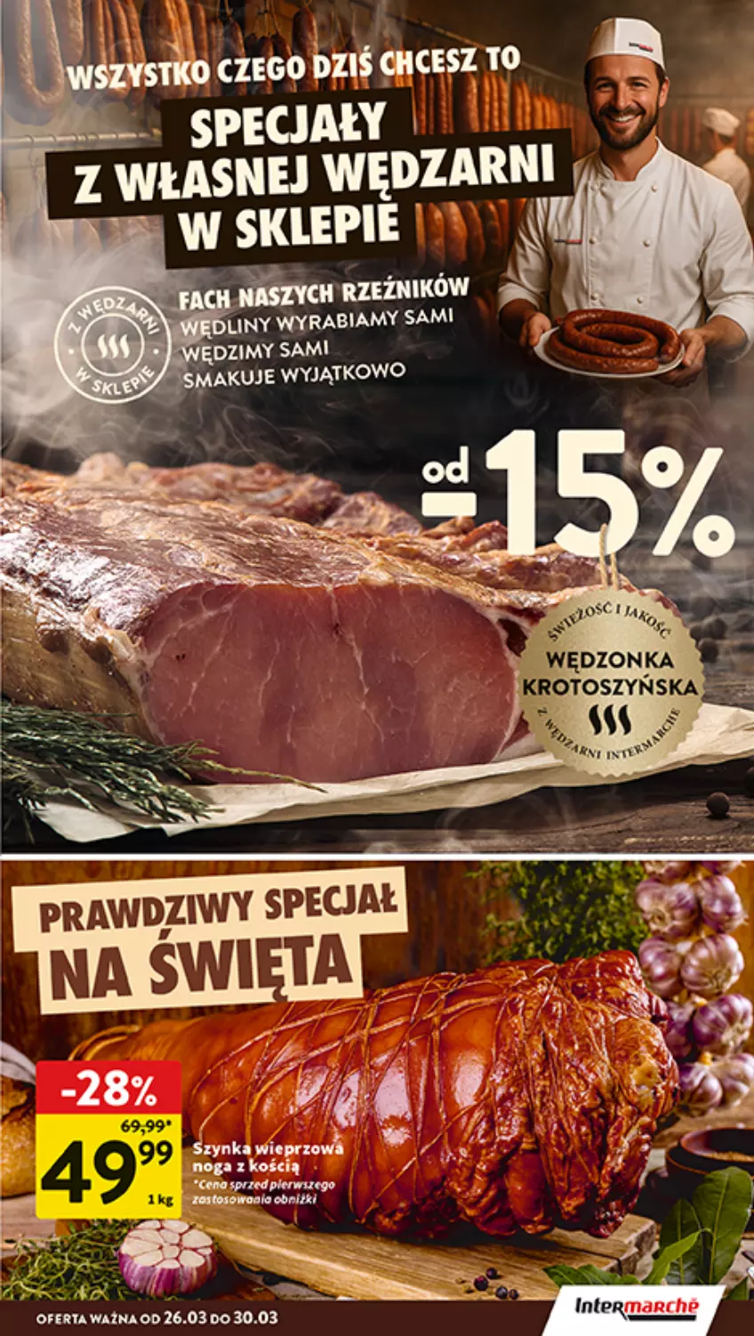 Gazetka promocyjna Intermarche - Gazetka promocyjna - ważna 26.03 do 30.03.2026 - strona 21 - produkty: Danio, Szynka