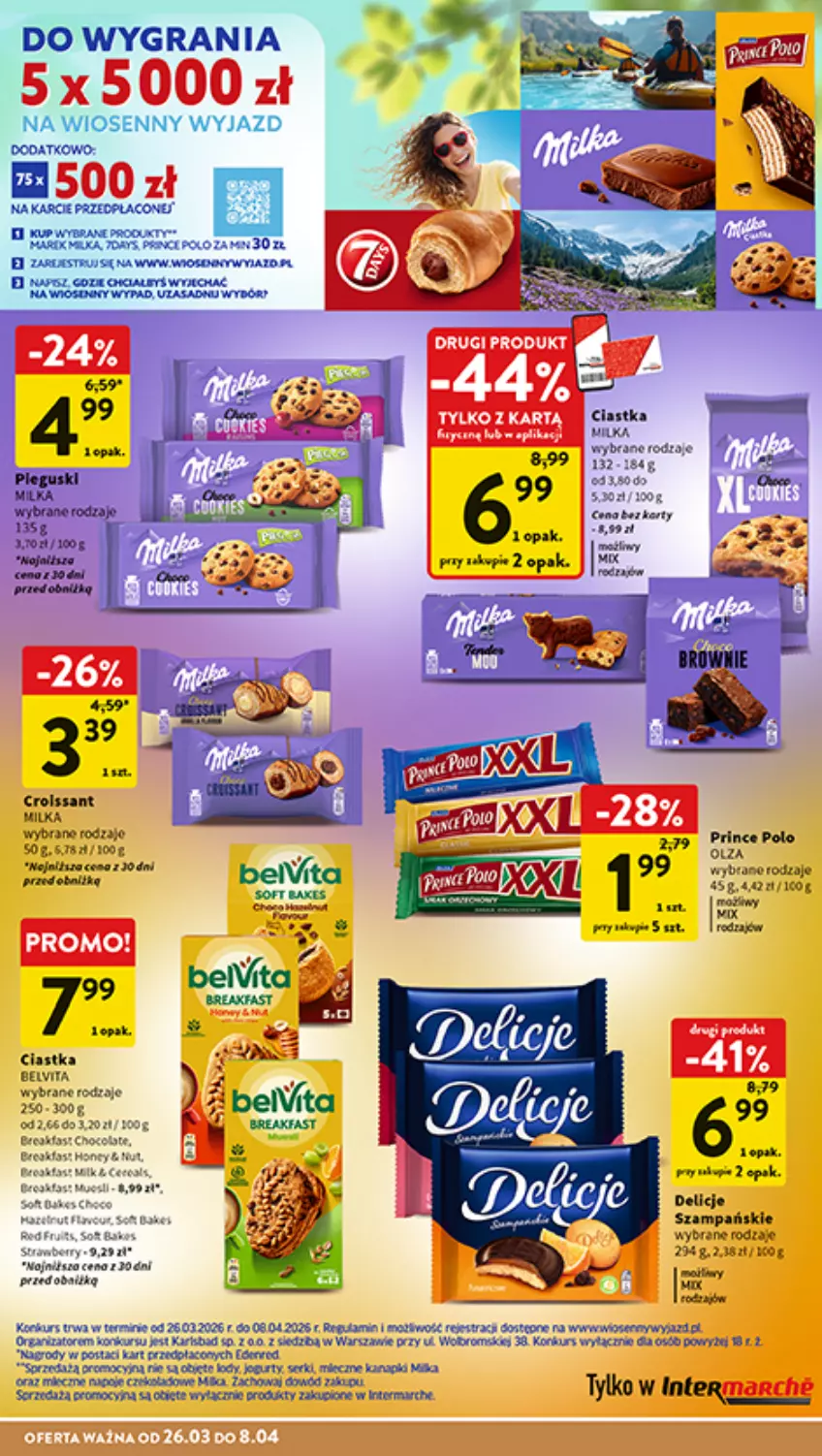 Gazetka promocyjna Intermarche - Gazetka promocyjna - ważna 26.03 do 30.03.2026 - strona 31 - produkty: BelVita, Ciastka, Delicje, Gra, Jogurt, Lody, Miecz, Milka, Napoje, Ser