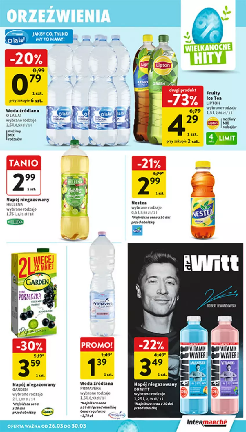 Gazetka promocyjna Intermarche - Gazetka promocyjna - ważna 26.03 do 30.03.2026 - strona 39 - produkty: LANA, Napój, Napój niegazowany, Nestea, Por, Woda