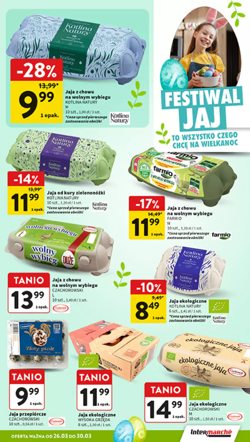 Gazetka promocyjna Intermarche - Gazetka promocyjna - ważna 26.03 do 30.03.2026 - strona 9 - produkty: Fa, Jaja, Kotlin, Sok